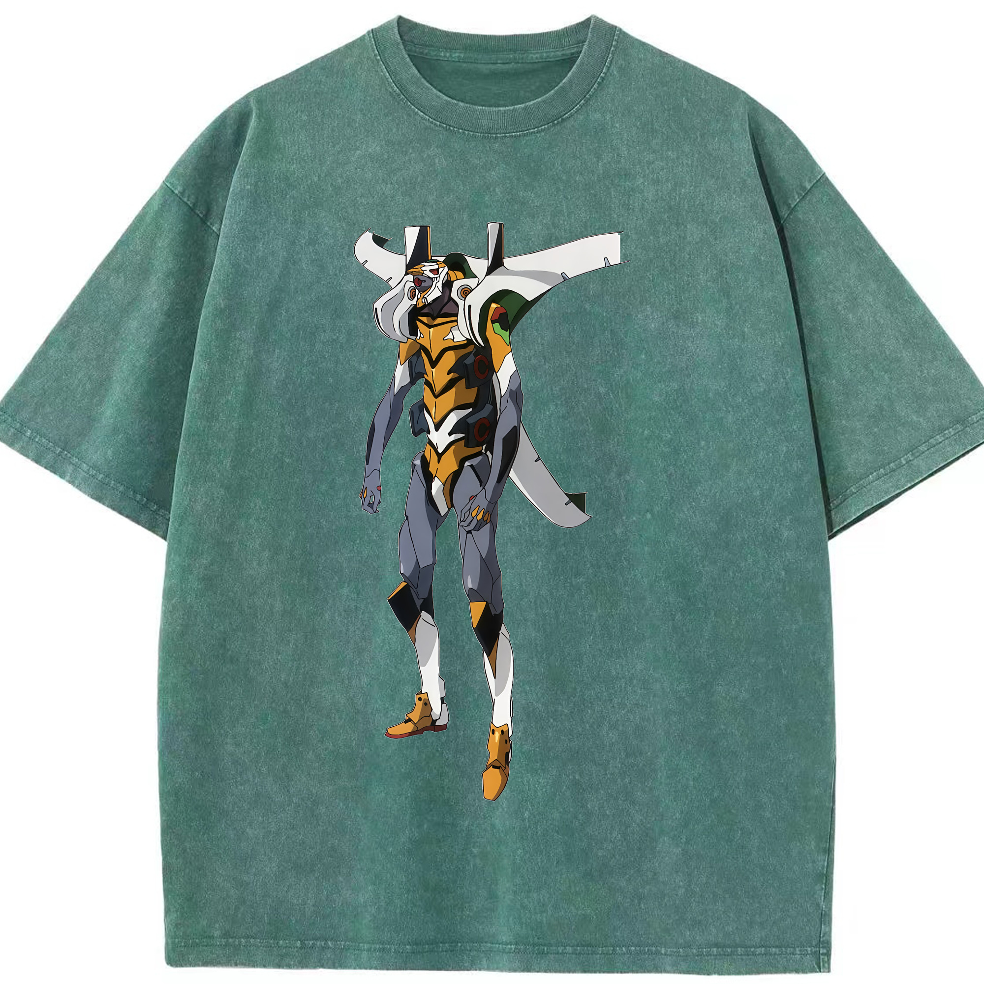 （画像用） EVA 新世紀エヴァンゲリオン 綿100% ヴィンテージ風 半袖Tシャツ（フロントプリント）